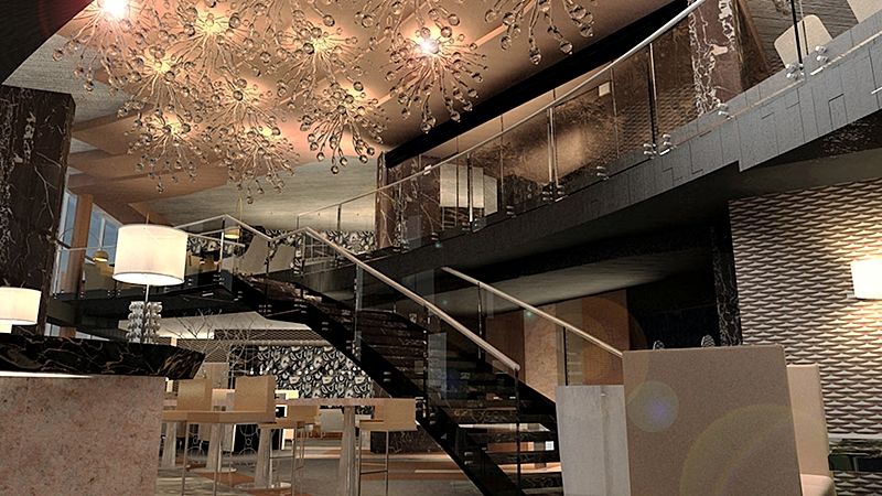 Hotel Las Americas Golden Tower Panama ภายนอก รูปภาพ The interior of the lounge