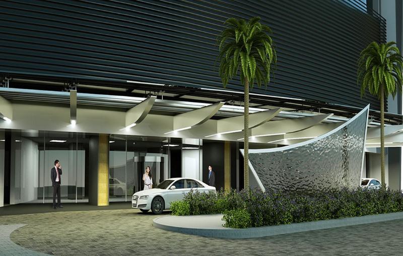 Hotel Las Americas Golden Tower Panama ภายนอก รูปภาพ The entrance of the hotel