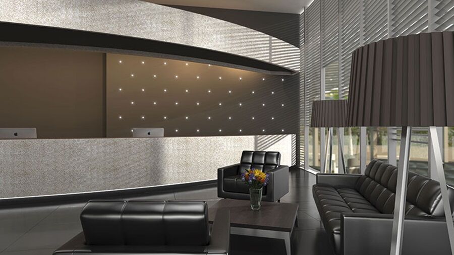 Hotel Las Americas Golden Tower Panama ภายนอก รูปภาพ 3D rendering of a waiting room